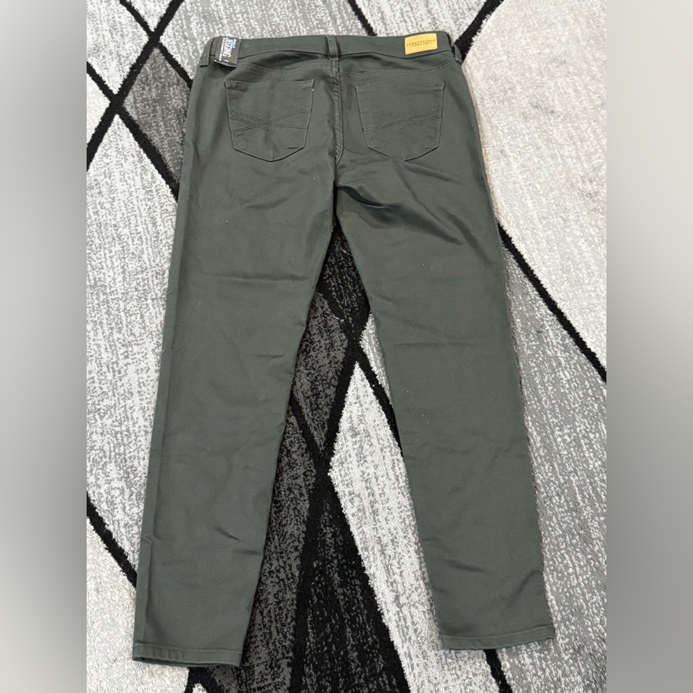 NWT Aeropostale Olive Green Ankle Jeggings Women’s Size 8 Stretch - Picture 9 of 9